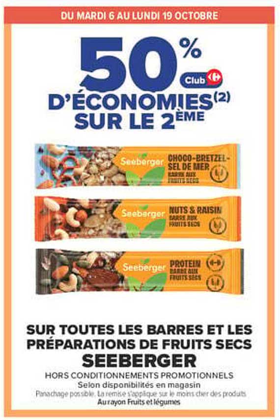 50% d'économies sur le 2ème Club Carrefour