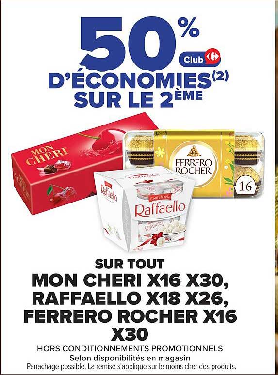 50% D’ÉCONOMIES(2) SUR LE 2ÈME