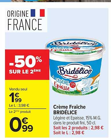 -50% SUR LE 2ÈME