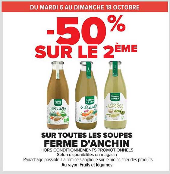 -50% SUR LE 2ÈME
