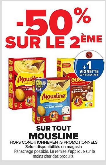 -50% SUR LE 2ÈME SUR TOUT MOUSLINE
