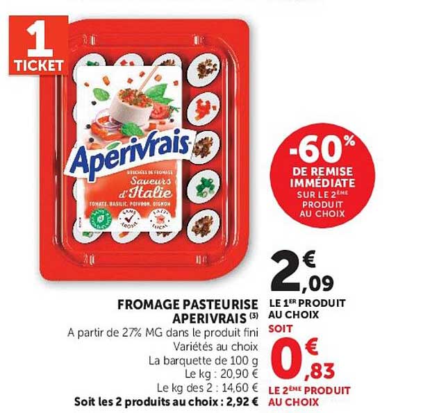 -60% DE REMISE IMMÉDIATE SUR LE 2ÈME PRODUIT AU CHOIX