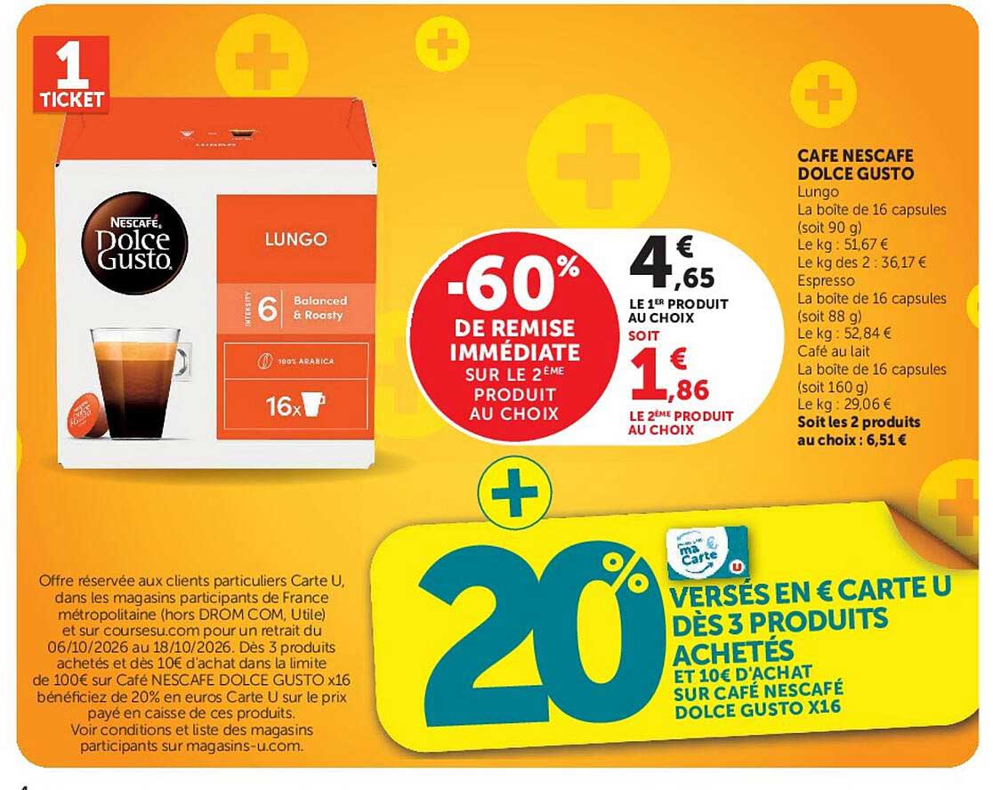 -60% DE REMISE IMMÉDIATE SUR LE 2ÈME PRODUIT AU CHOIX