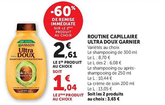-60% DE REMISE IMMÉDIATE SUR LE 2ÈME PRODUIT AU CHOIX