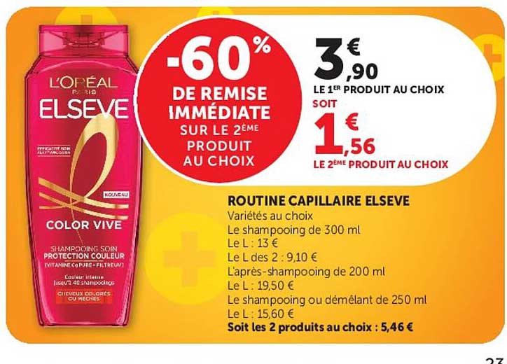 -60% DE REMISE IMMÉDIATE SUR LE 2ÈME PRODUIT AU CHOIX
