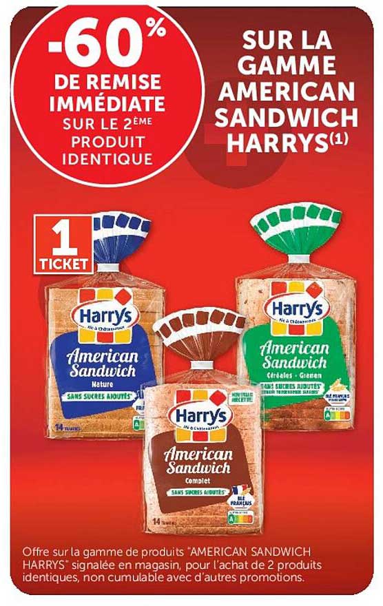 -60% DE REMISE IMMÉDIATE SUR LE 2ÈME PRODUIT IDENTIQUE
