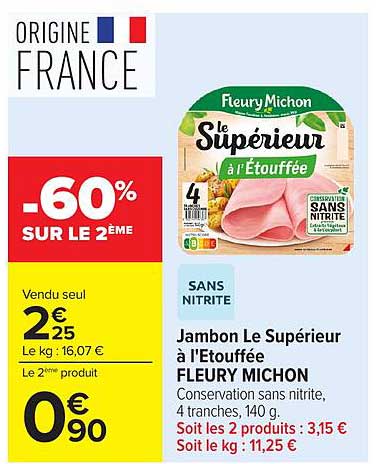 -60% SUR LE 2ÈME