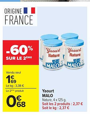 -60% SUR LE 2ÈME