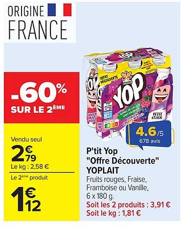 -60% SUR LE 2ÈME