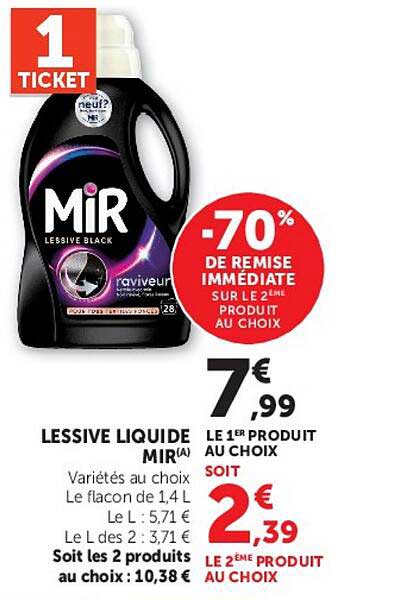 -70% DE REMISE IMMÉDIATE SUR LE 2ÈME PRODUIT AU CHOIX
