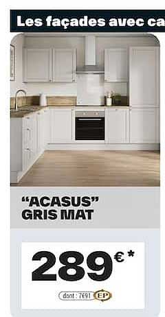 “ACASUS” GRIS MAT