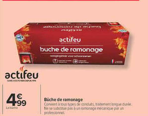 actifeu bûche de ramonage