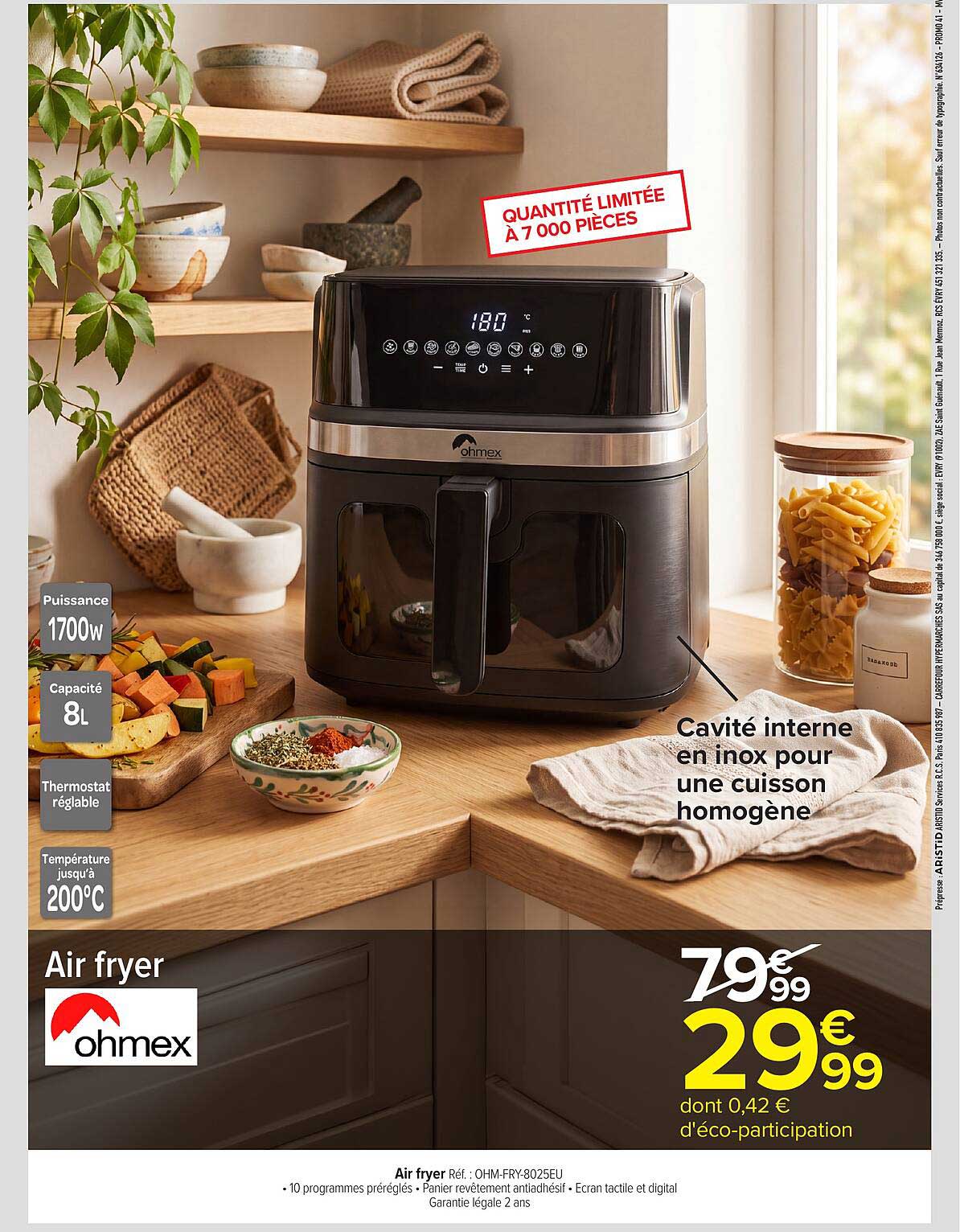 Air fryer ohmex
