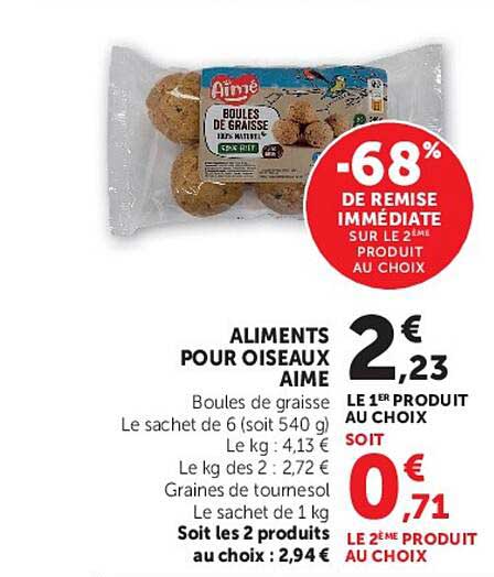 ALIMENTS POUR OISEAUX AIME
