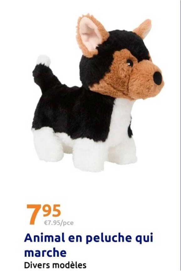 Animal en peluche qui marche