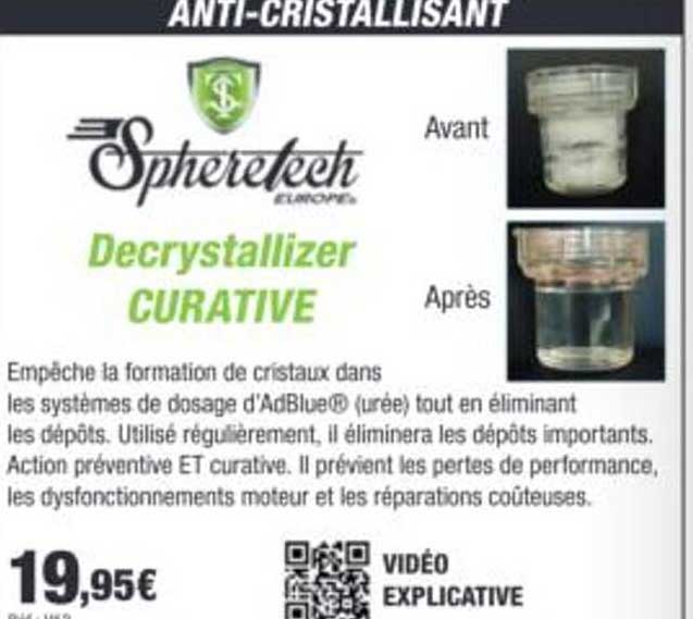 ANTI-CRISTALLISANT Decrystallizer CURATIVE