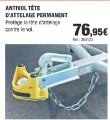 ANTIVOL TÊTE D'ATTELAGE PERMANENT