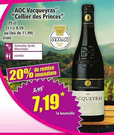 AOC Vacqueyras "Cellier des Princes"