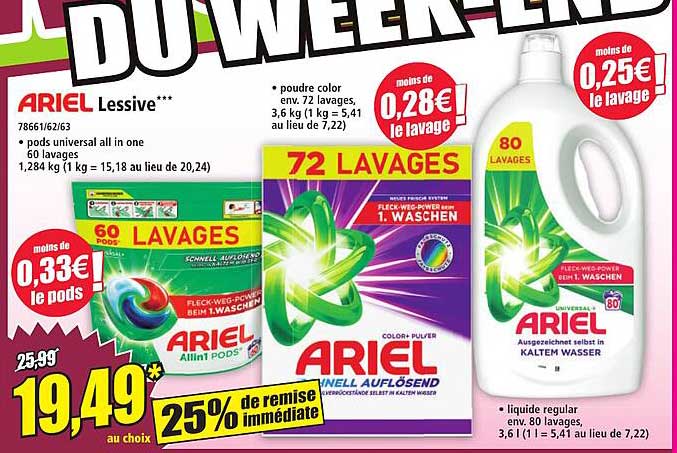 ARIEL Lessive***
