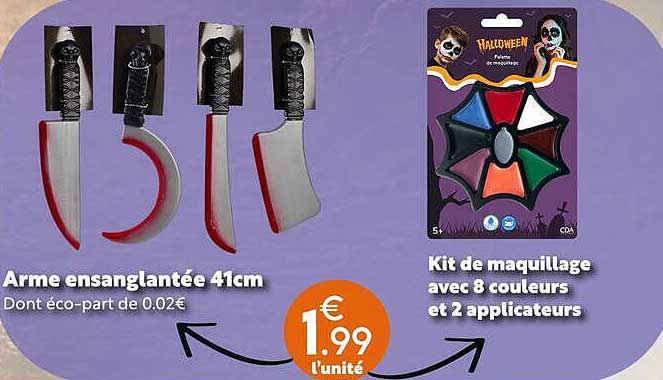 Arme ensanglantée 41cm