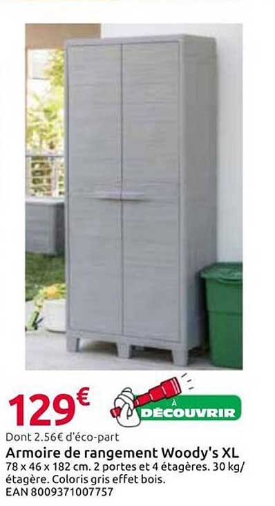 Armoire de rangement Woody's XL