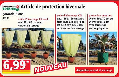 Article de protection hivernale