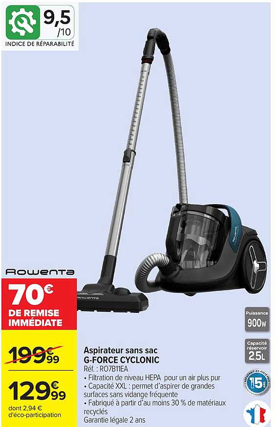 Aspirateur sans sac G-FORCE CYCLONIC