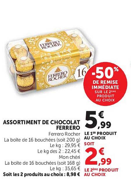 ASSORTIMENT DE CHOCOLAT FERRERO