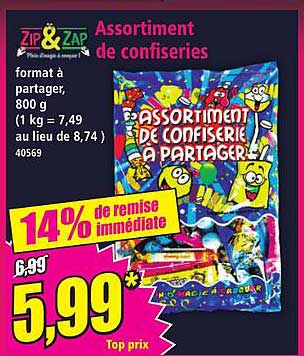 Assortiment de confiseries à partager