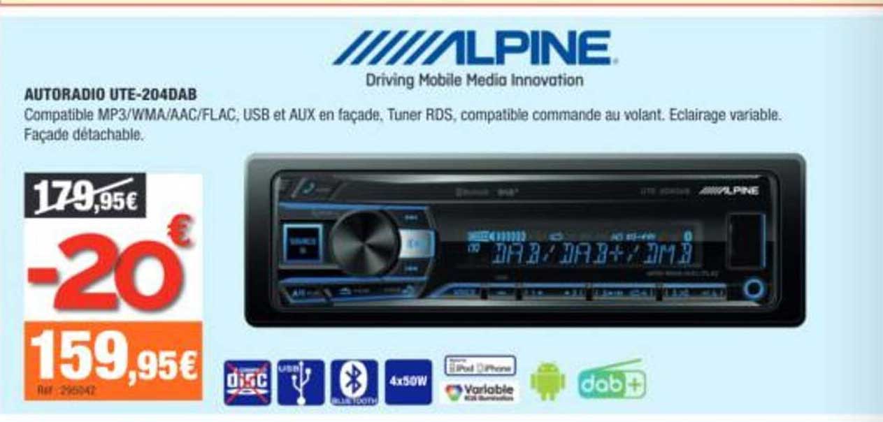 AUTORADIO UTE-204DAB