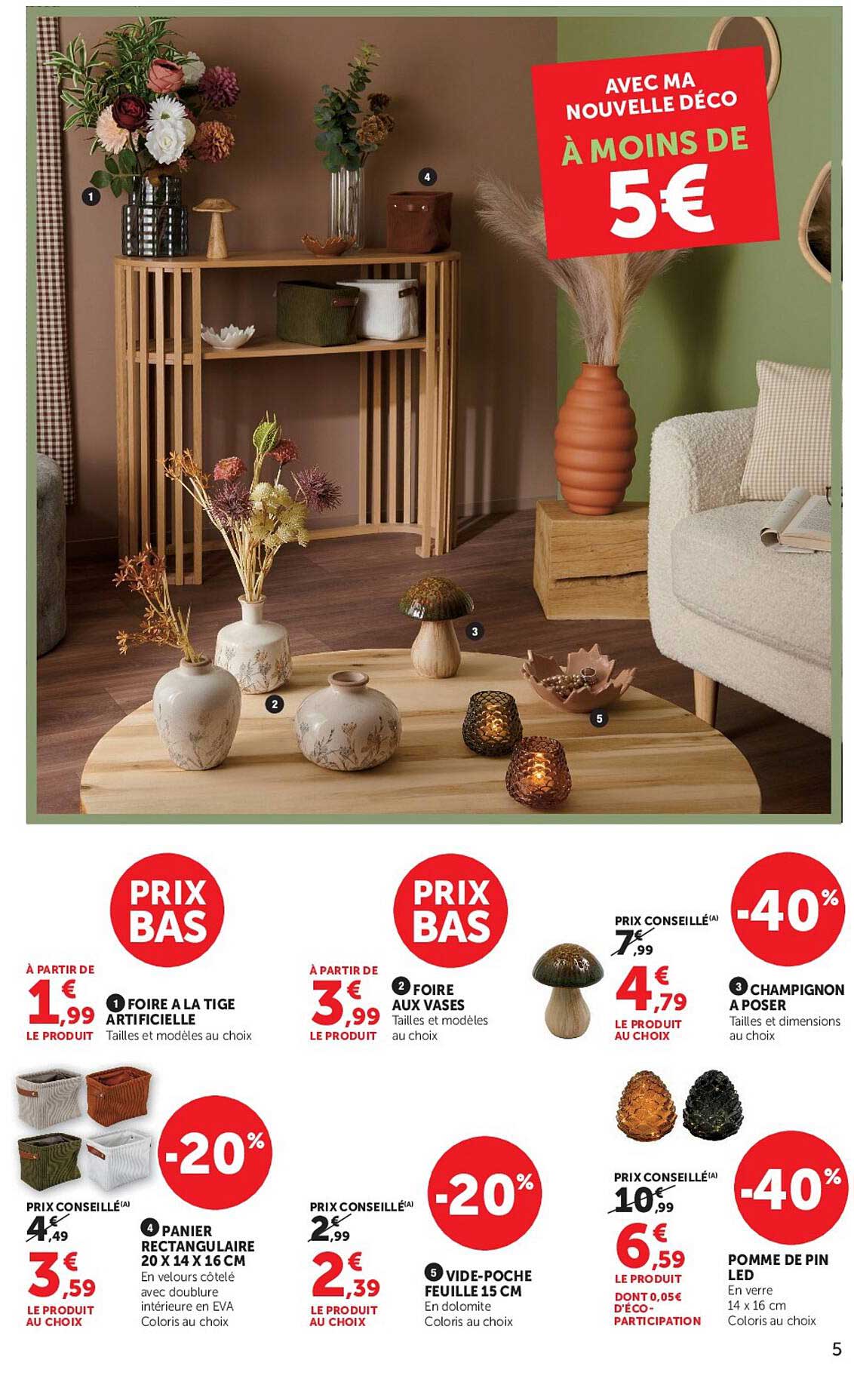AVEC MA NOUVELLE DÉCO À MOINS DE 5€