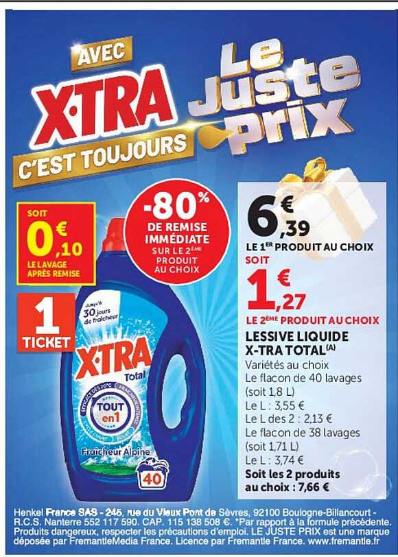 AVEC XTRA Le Juste Prix