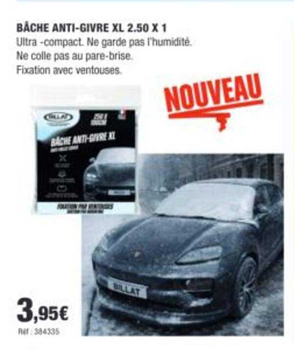 BÂCHE ANTI-GIVRE XL 2,50 x 1
