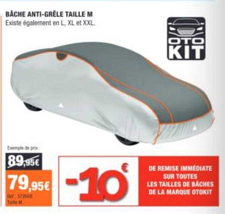 BÂCHE ANTI-GRÊLE TAILLE M