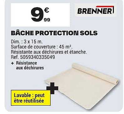 BÂCHE PROTECTION SOLS