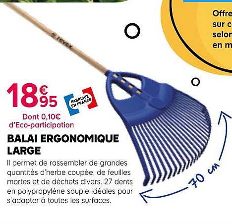 BALAI ERGONOMIQUE LARGE