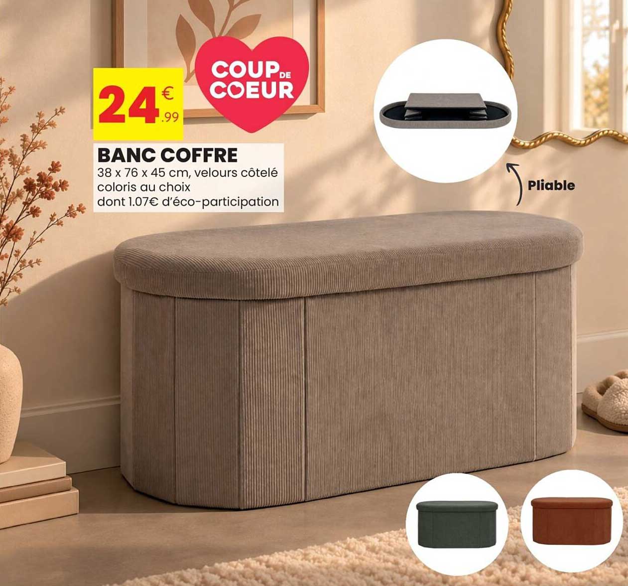 BANC COFFRE