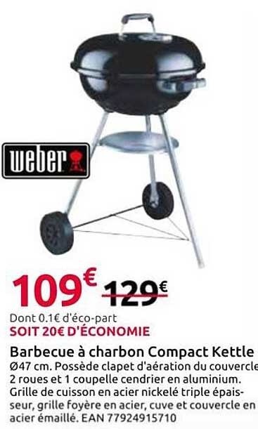 Barbecue à charbon Compact Kettle