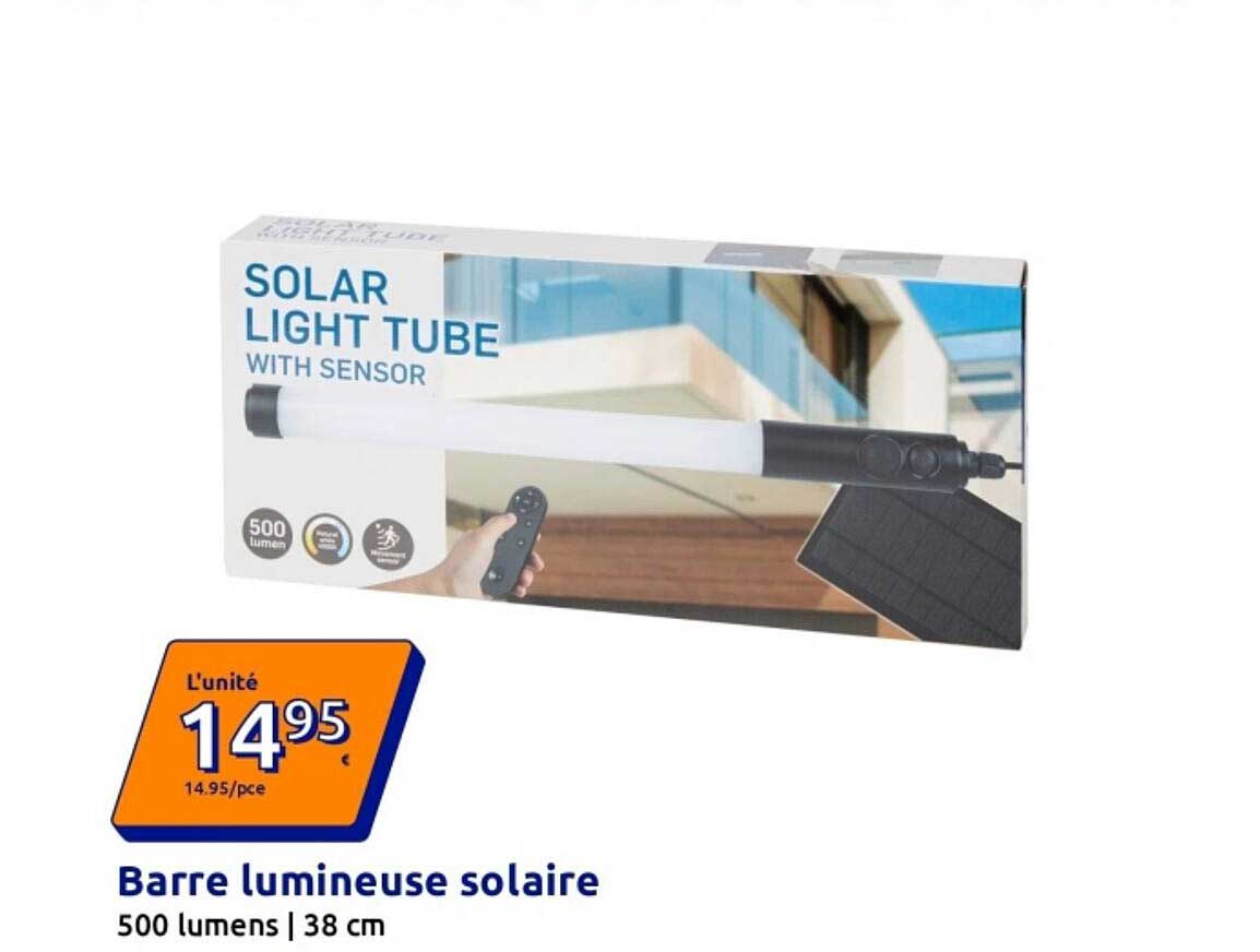 Barre lumineuse solaire