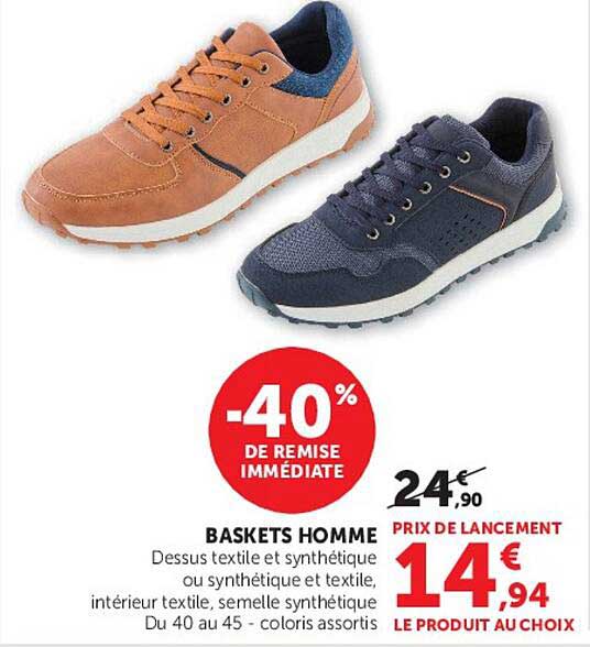 BASKETS HOMME