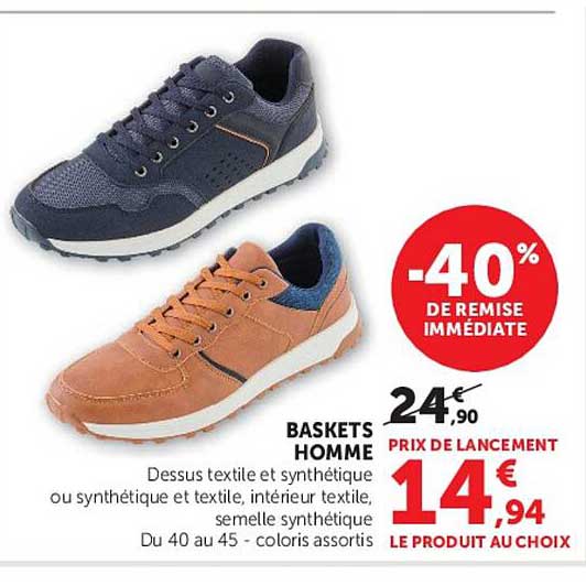 BASKETS HOMME