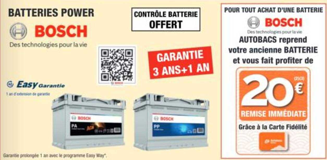 BATTERIES POWER BOSCH