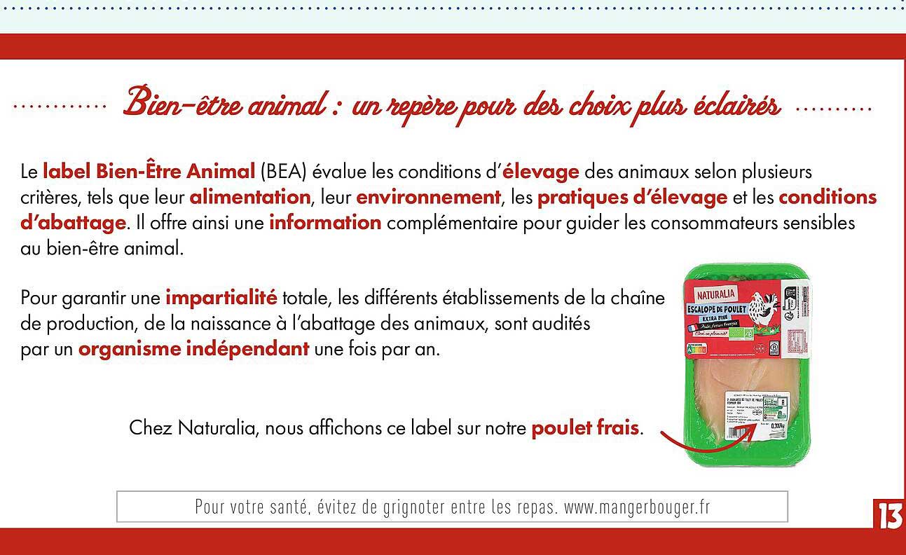 Bien-être animal : un repère pour des choix plus éclairés