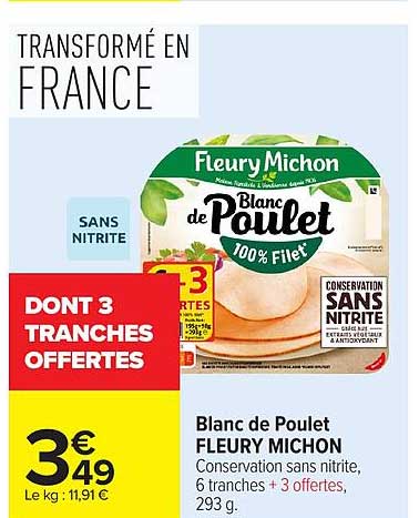 Blanc de Poulet FLEURY MICHON
