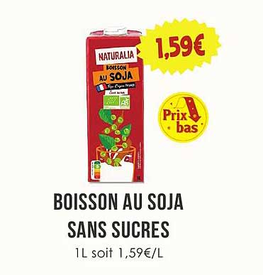 BOISSON AU SOJA SANS SUCRES
