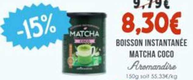 BOISSON INSTANTANÉE MATCHA COCO Amandise