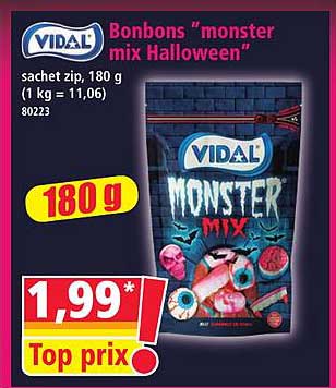 Bonbons "monster mix Halloween"