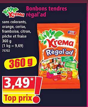 Bonbons tendres rég'al'ad