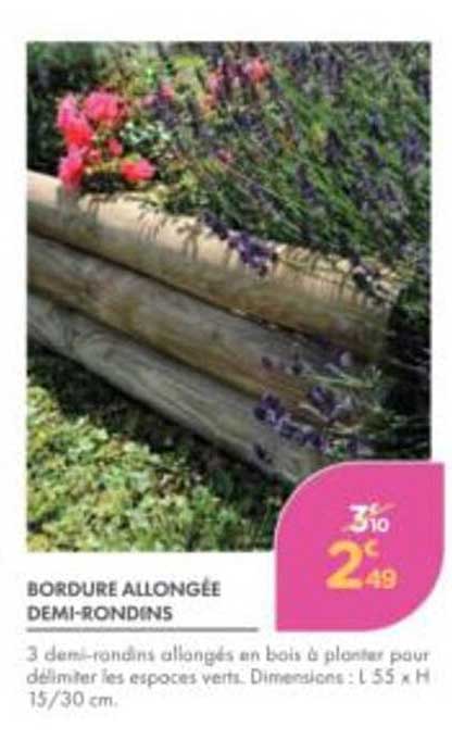 BORDURE ALLONGÉE DEMI-RONDINS