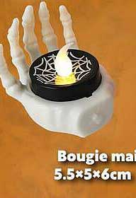 Bougie main 5.5×5×6cm